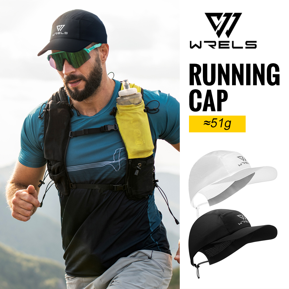 Aquatic Sports Cap - قبعة WRELS للجري خفيفة الوزن بحافة