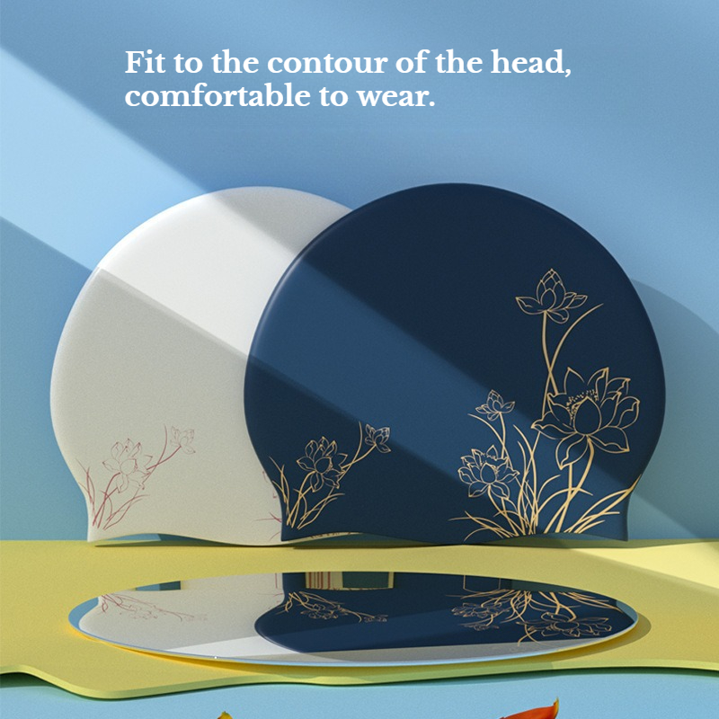 قبعة سباحة مطبوعة على شكل لوتس - مراجعة Aquatic Sports Cap وسعره